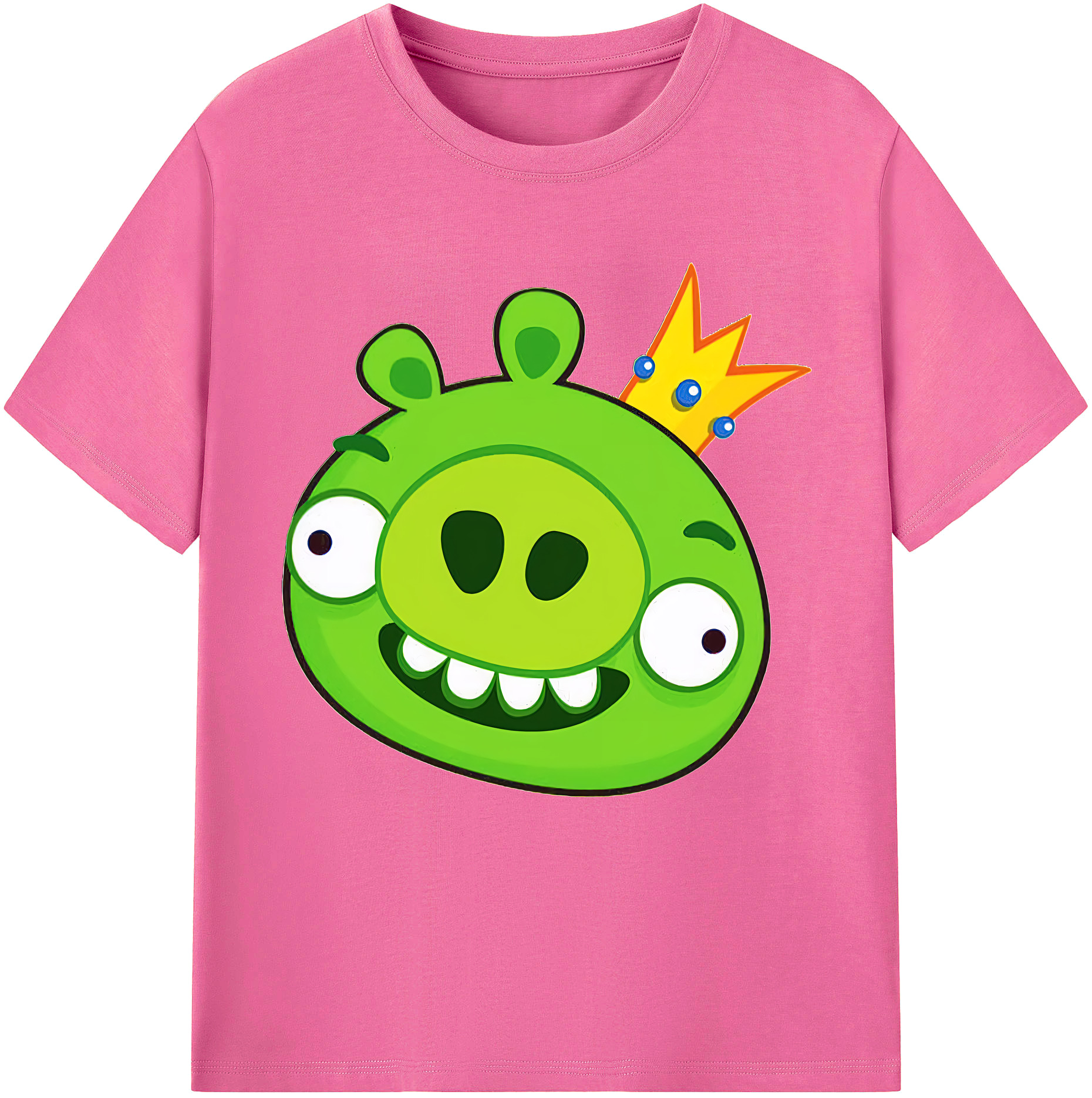 （画像用） Angry Birds アングリーバード レディースカジュアルプリントTシャツ（綿100％）